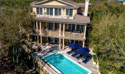 beach house with pool on Kiawah Island