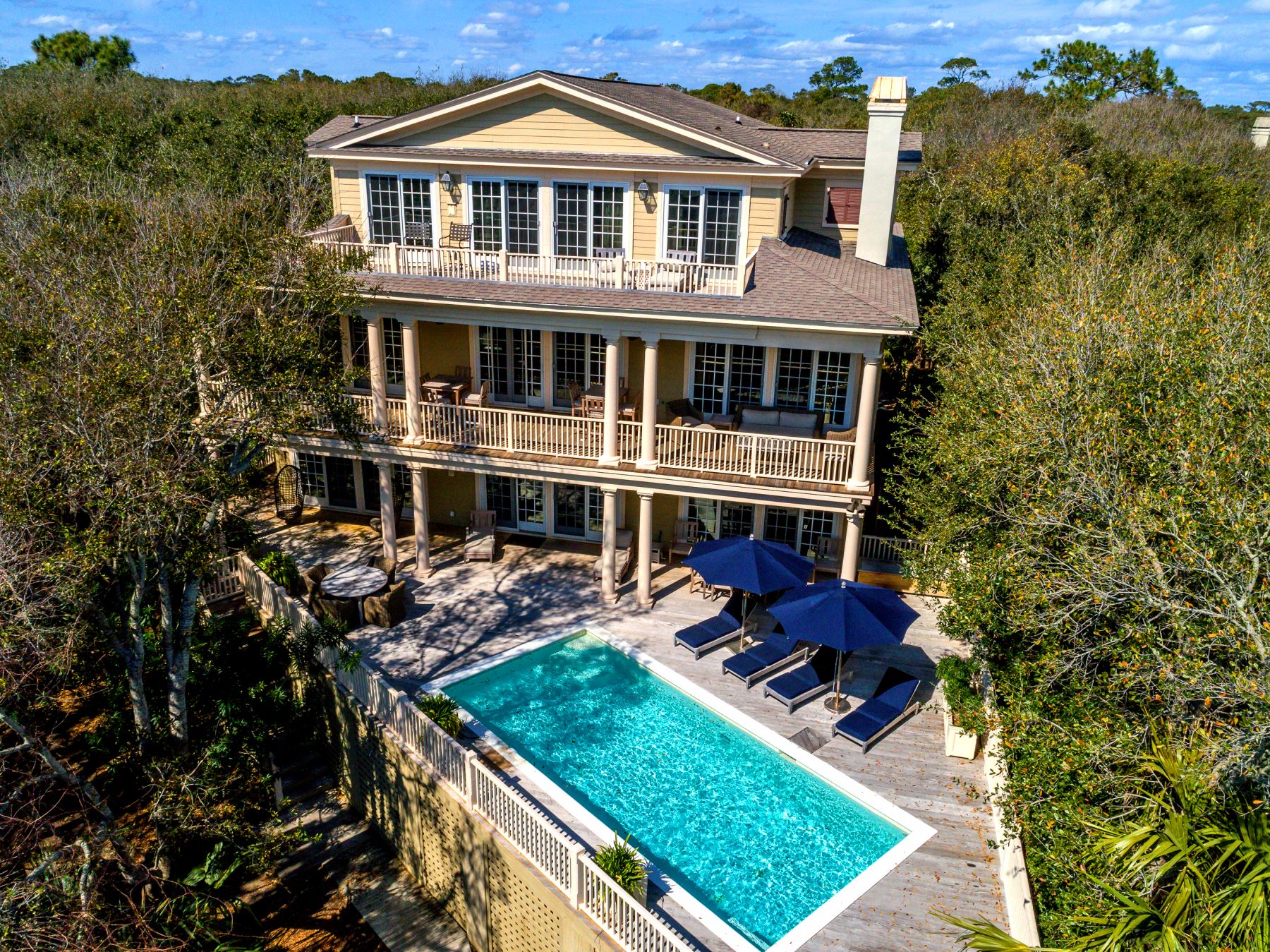 house with pool