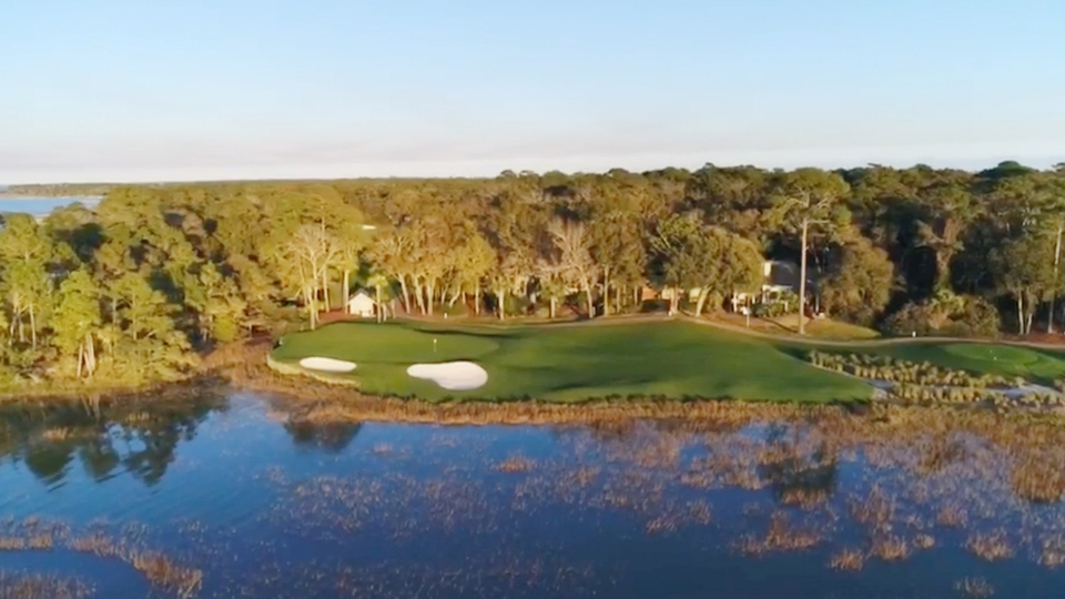 Aerial of Cougar Point - One the of Kiawah Island Golf Courses with Marsh Views