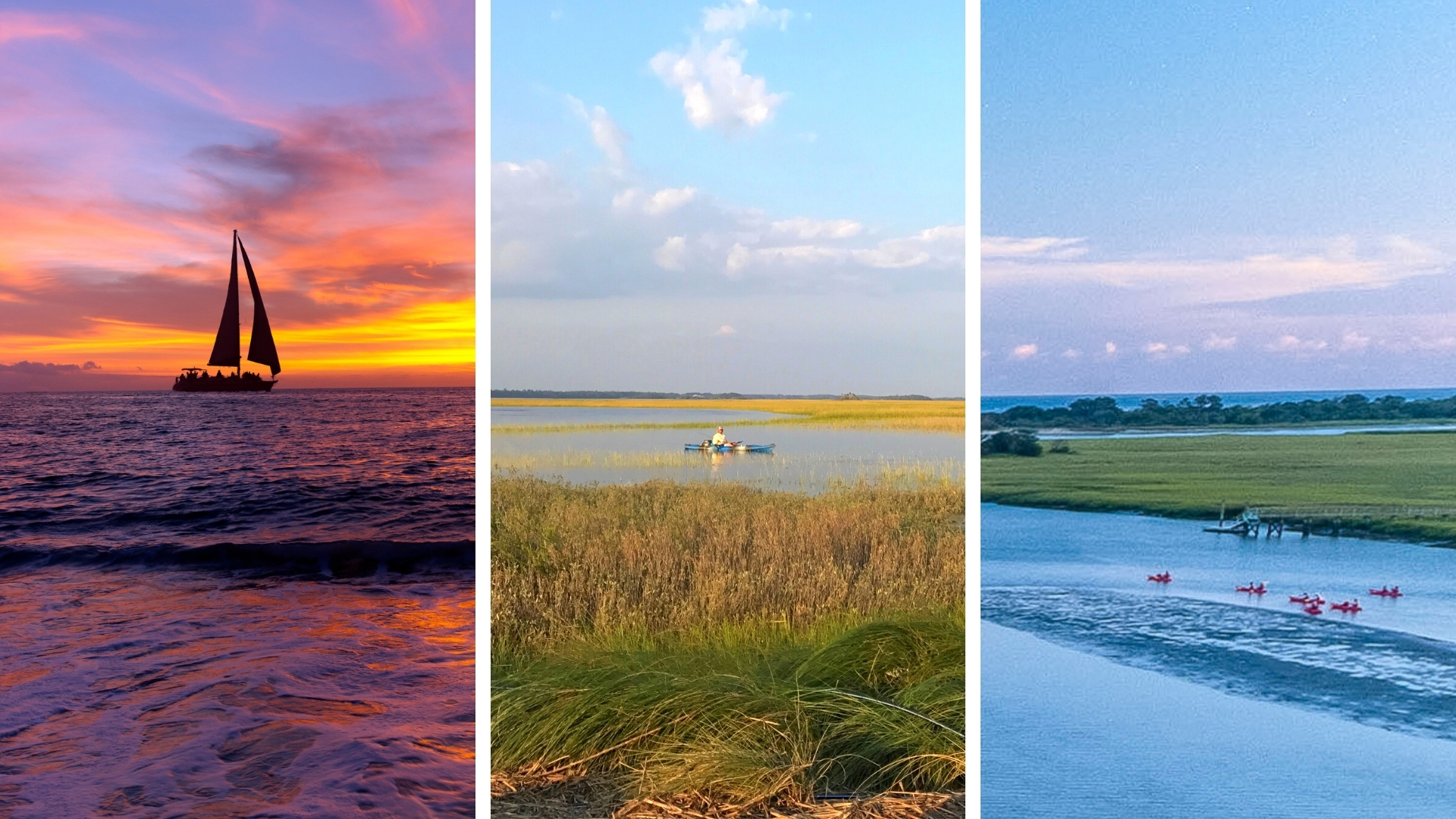 Summer Water Activities on Kiawah Island - Sailing, Kayaking, SUP Boards